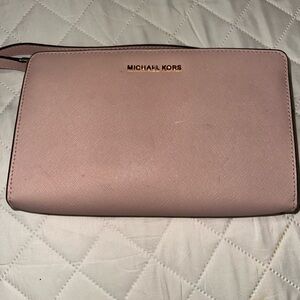 Michael Kors Blush Pink Clutch